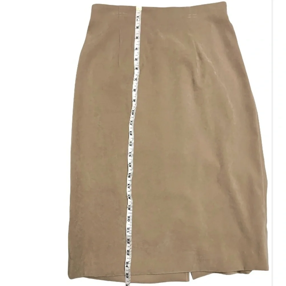 V🌺LESLIE FAY VTG. 2-PIECE FAUX SUEDE BLAZER/TOP WITH SCARF & SKIRT SET NWOT - Picture 11 of 16